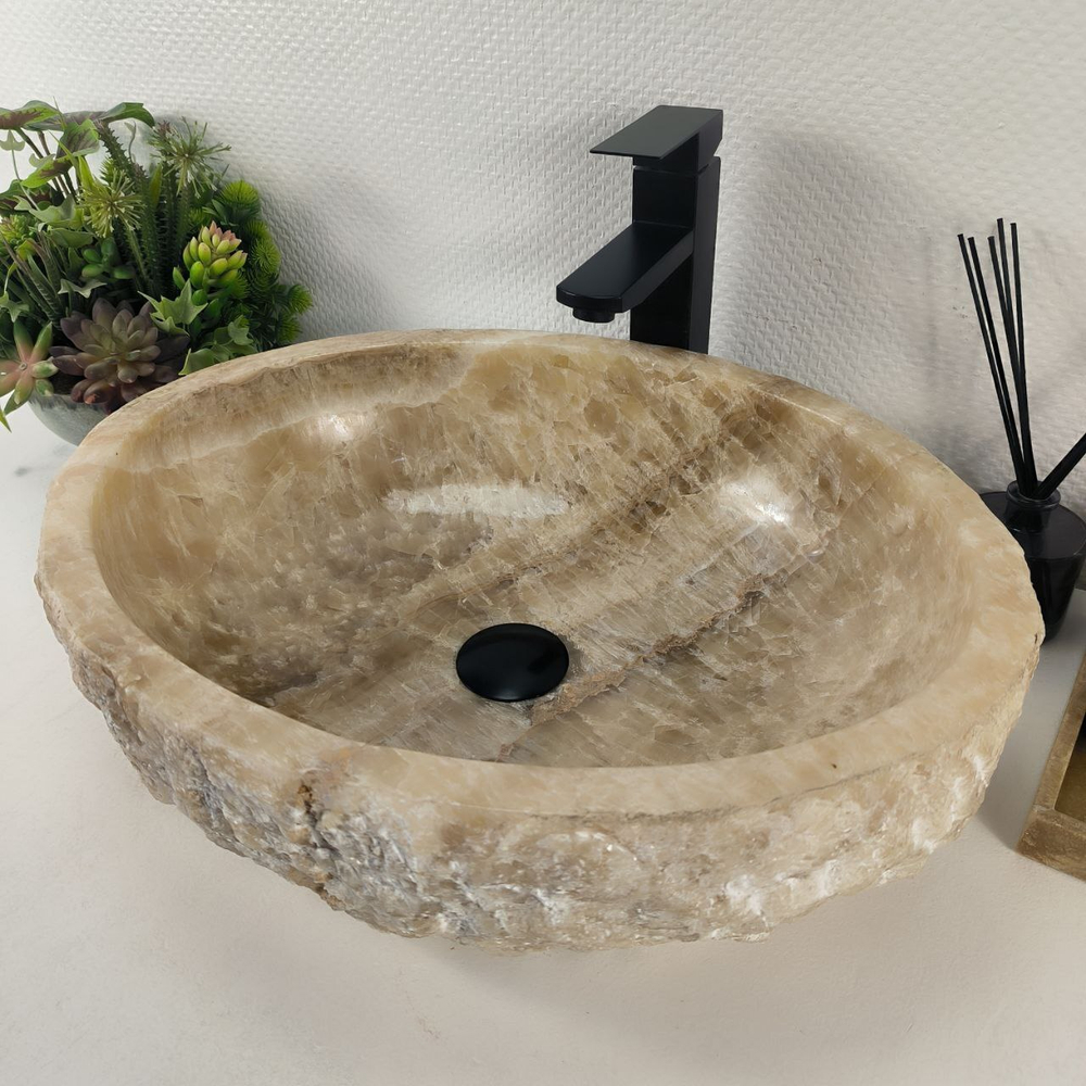 Раковина из оникса Erozy Yellow EO-64715 52*42*16 0160