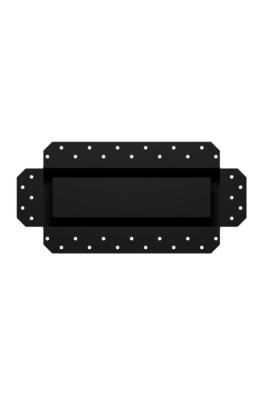 Решетка вентиляционная SGR 300х100 окраш.сталь Matt black ERA