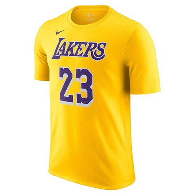 Баскетбольная футболка Nike NBA LeBron James Los Angeles Lakers T-shirt Yellow