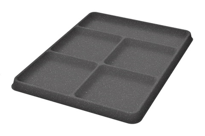 Лоток для галстуков и ремней 5 ячеек в полку Конеро, D 345 мм, цвет ЧЕРНЫЙ