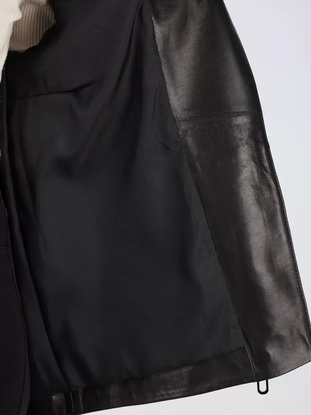 Кожаная куртка демисезонная оверсайз