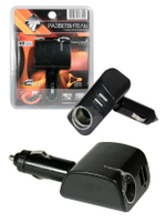 46548 Разветвитель электропитания от прикуривателя"Nova Bright-fus" 1гнез.+2USB-порта, 2100mA.предох