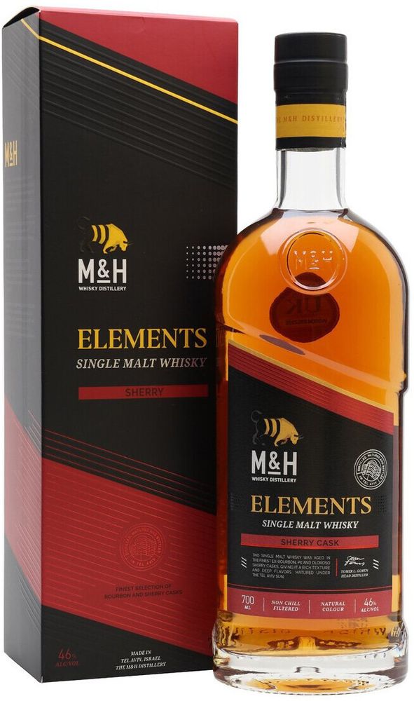 Виски M&amp;H Elements Sherry, 0.7 л