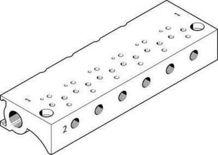 MHA1-P4-2-M3 Плита для блочного монтажа