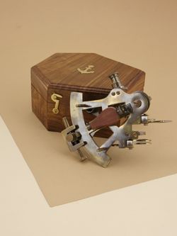 Nautical Морской секстант в деревянном футляре