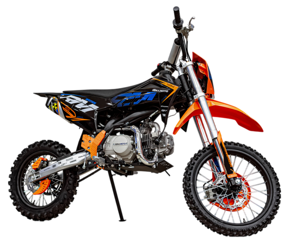 Питбайк Regulmoto SPITFIRE 17/14 черный/ оранжевый