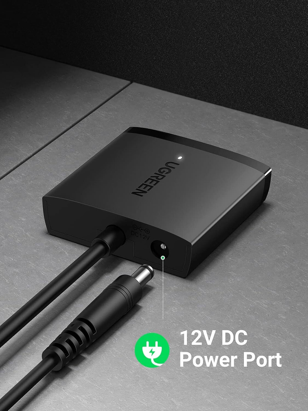 Конвертер/Адаптер с USB 3.0 на 3.5''/2.5'' SATA, без БП, UGREEN 60561