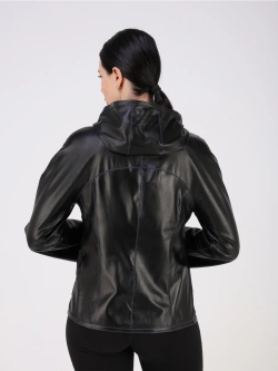 Куртка демисезонная замшевая двухсторонняя с капюшоном