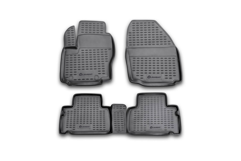 Коврики Standard, в салон FORD S-MAX, 2006- , (FN), 4 шт. (полиуретан, чёрные) Element.NLC.16.12.210