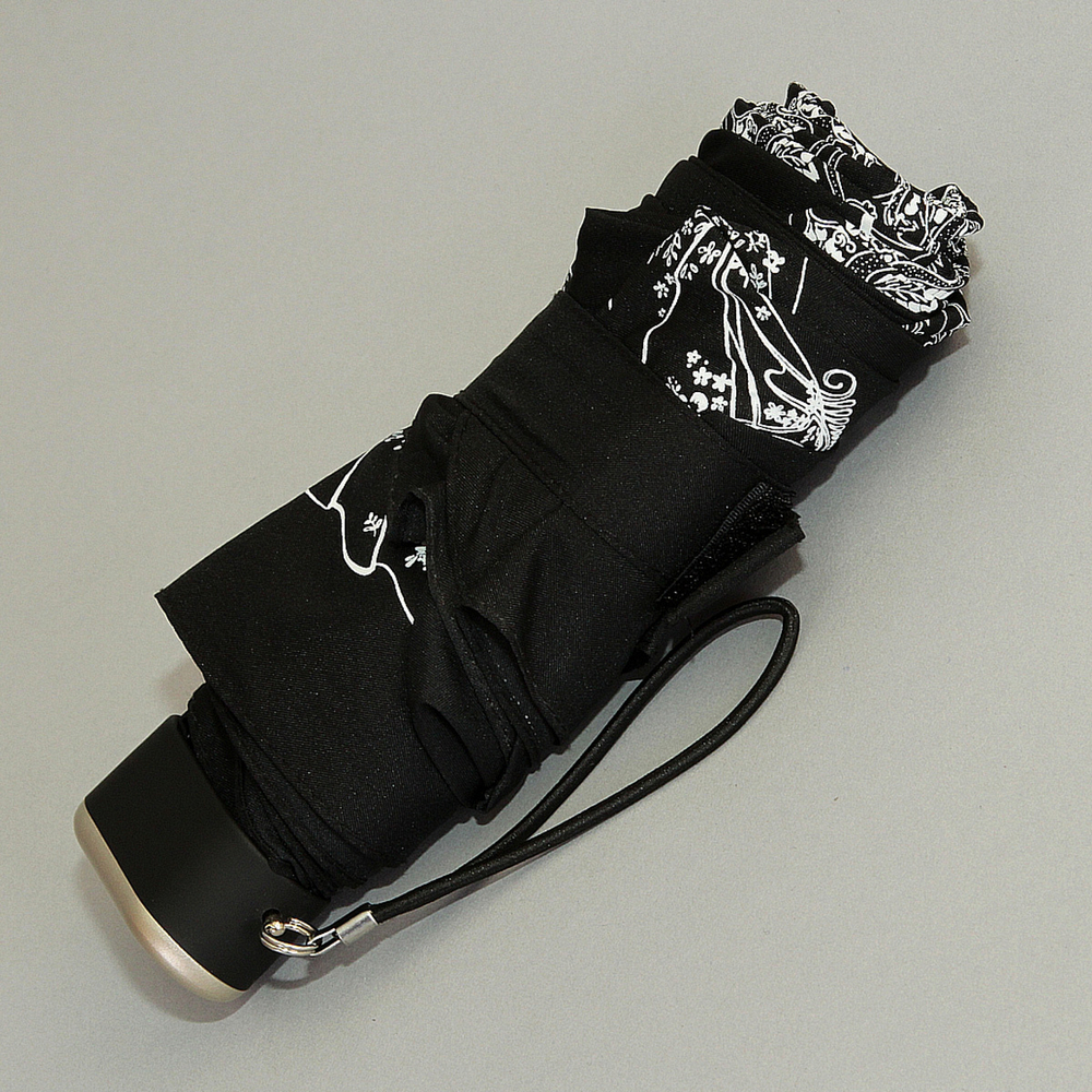 zest зонт черно белый женский механический shoescondom
