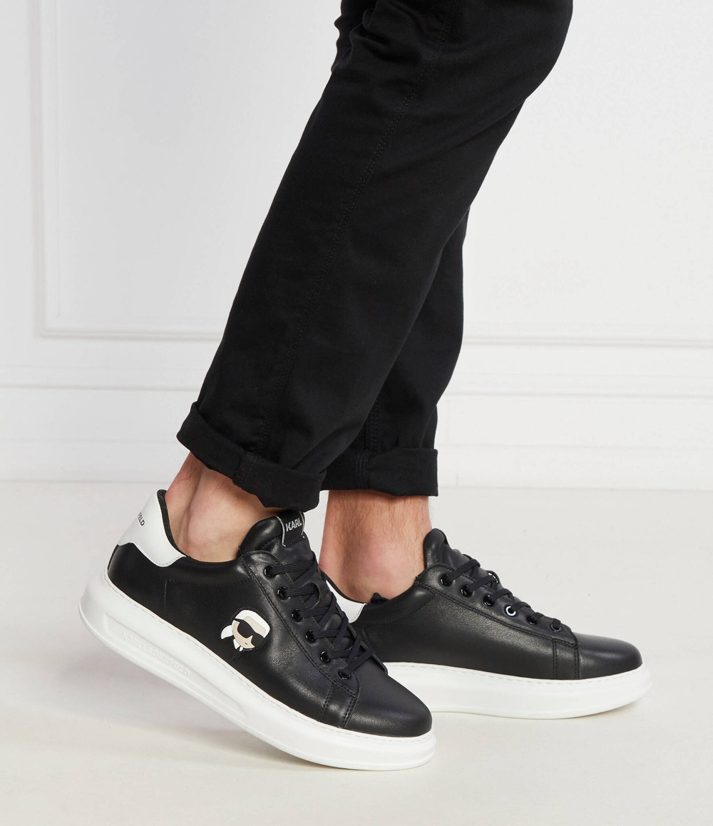 Кожаные кроссовки kapri karl nft lo lace Karl Lagerfeld - черный(KL52530N)