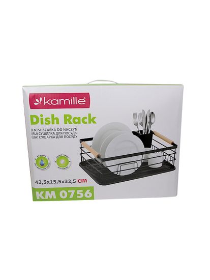 Сушилка для посуды из алюминия с поддоном Kamille KM 0756 (43,5х15,5х32,5 см.)