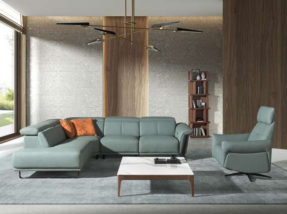 Журнальный столик Angel Cerda 2042 100х100 см, керамика, шпон ореха