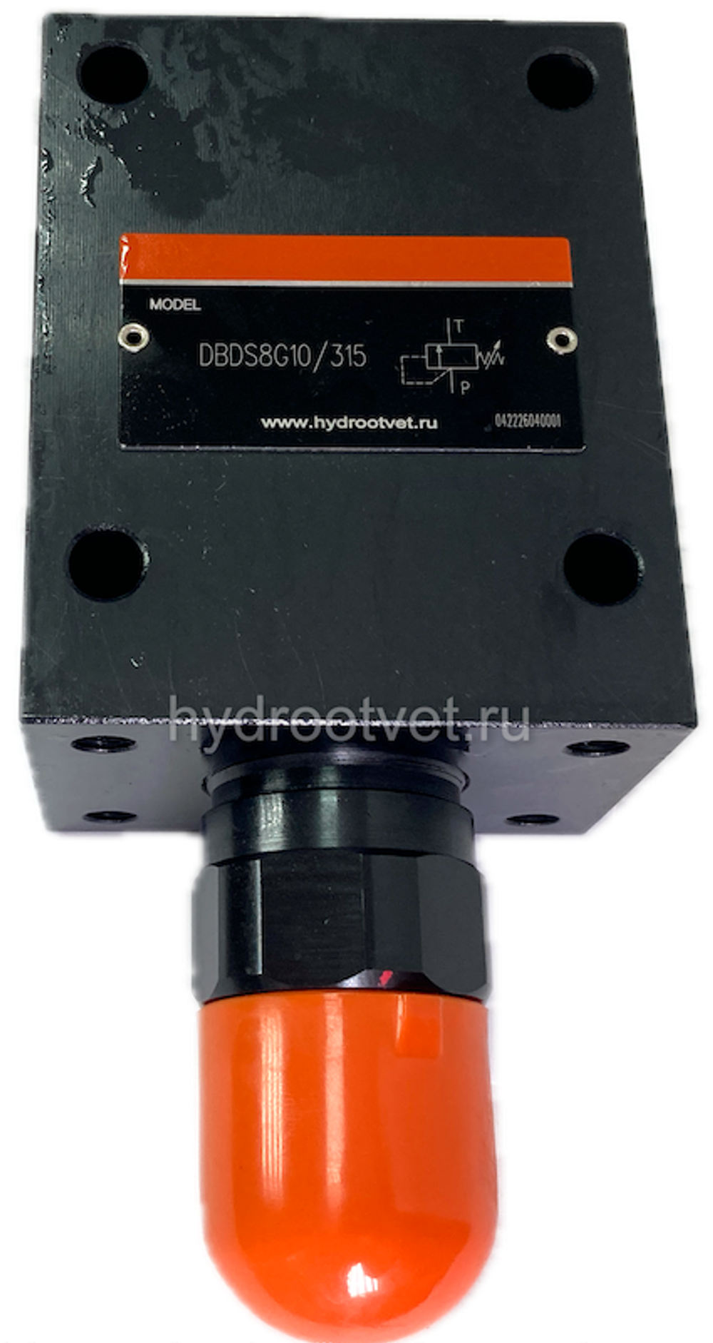 DBDH8G1X/315 - Предохранительный клапан прямого управления Ду8, давление регулировки до 315 бар, тип монтажа - резьбовой, элемент регулировки H = рукоятка