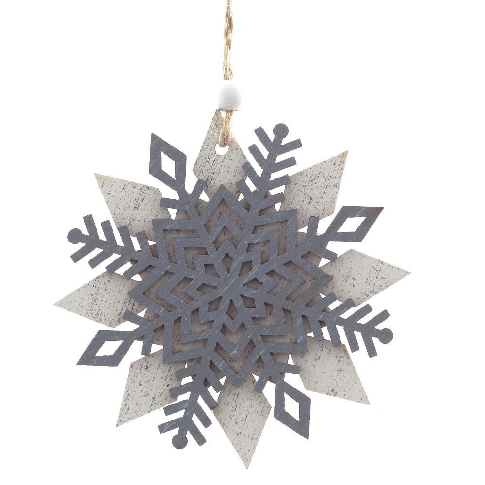 GAEM Украшение новогоднее "Снежинка", L10 W0,5 H11 см, 3в.