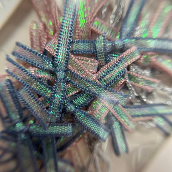 Объемный дизайн для ногтей Бантик текстиль №801905