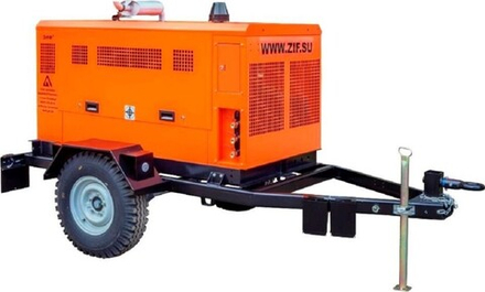 Компрессор винтовой передвижной дизельный ЗИФ ПВ-12/0,7 F на раме в кожухе ЗИФ-00038912