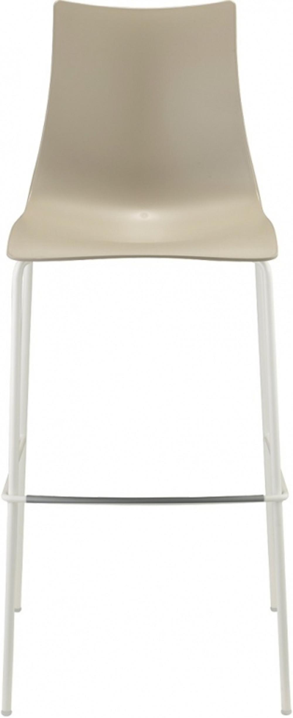 Стул барный пластиковый Scab Design Zebra Technopolymer, лен, тортора