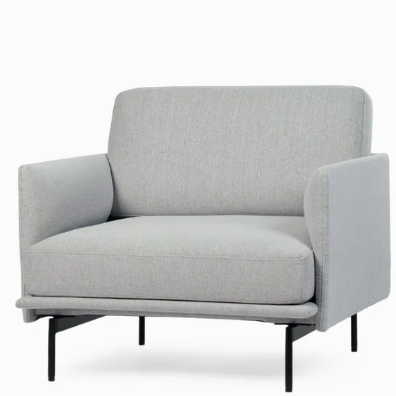 Кресло Bebe, светло-серое