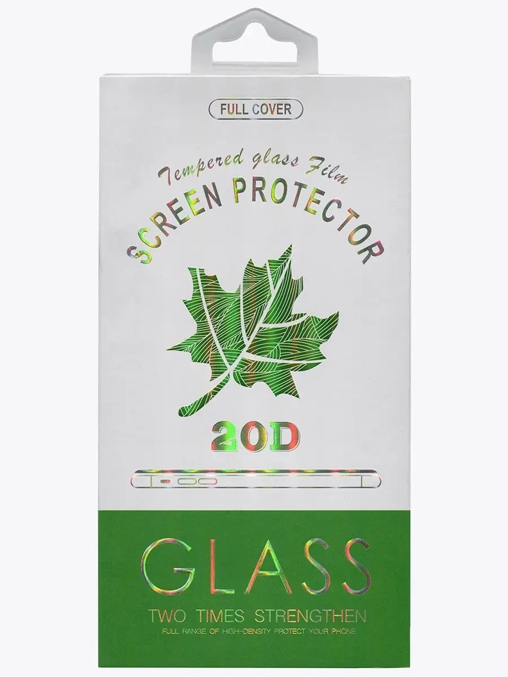 Защитное стекло Glass Premium для Apple iPhone 7/ iPhone 8/ 20D Premium/ полный клей, белая рамка