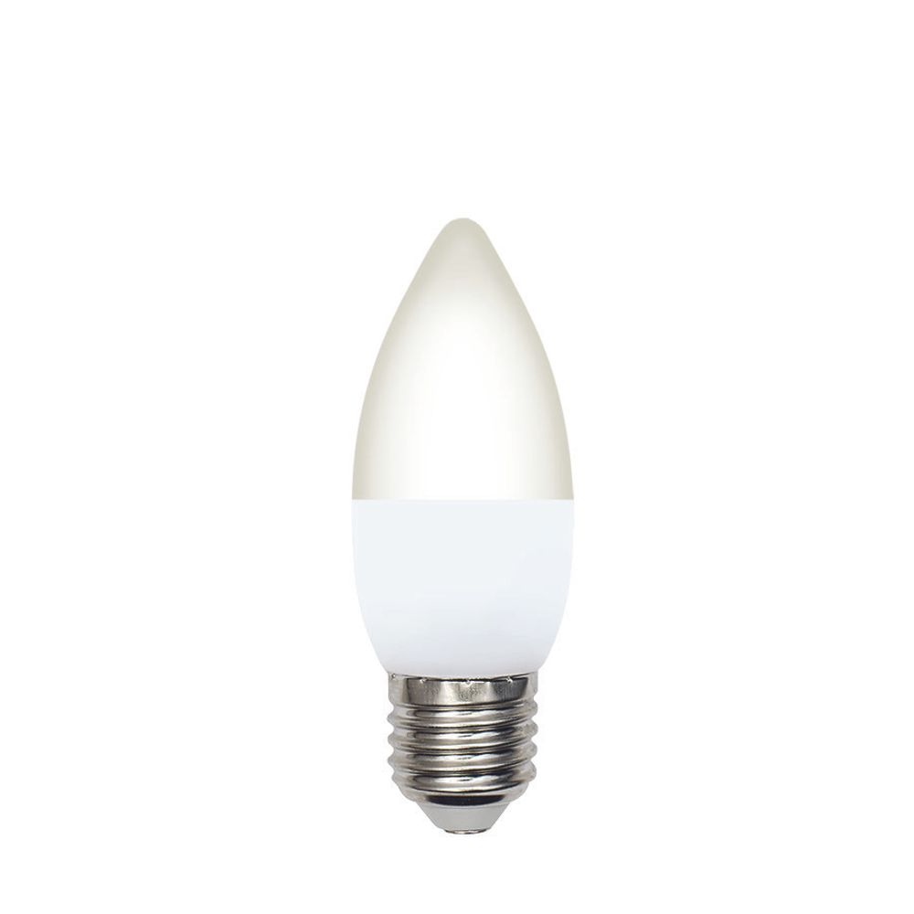 LED-C37-6W/4000K/E27/FR/SLS Лампа светодиодная. Форма свеча, матовая. Белый свет (4000K). ТМ Volpe
