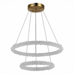 SL6110.203.02 Люстра подвесная ST-Luce Золотистый/Золотистый LED 2*28W 3000 - 6500K
