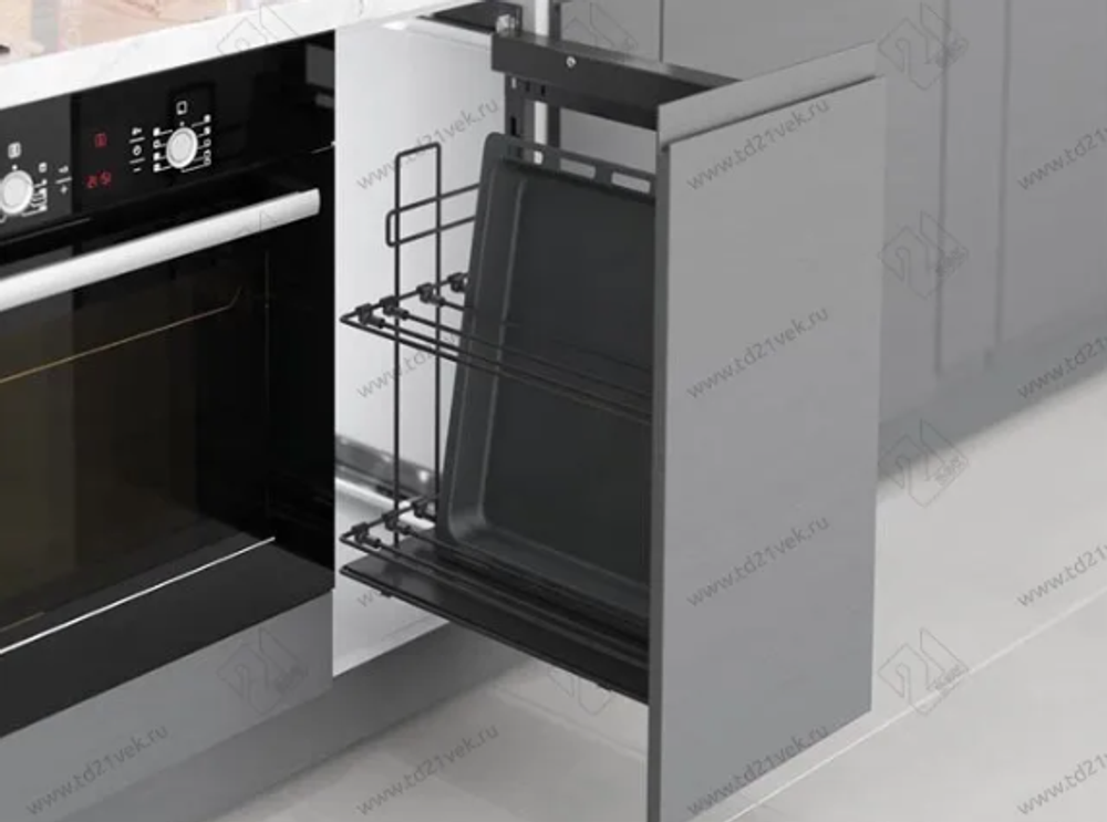 S-2890-A Выдвижная система для противней в базу 350 мм, Starax, (310х475х640) левая, антрацит