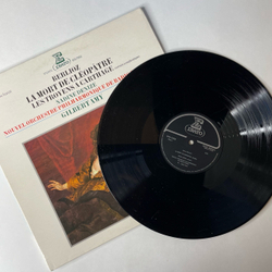 Винтажная виниловая пластинка LP Berlioz Берлиоз, Nadine Denize, Gilbert Amy La Mort De Cleopatre, Les Troyens A Carthage Опера Троянцы В Карфагене (Франция 1978)