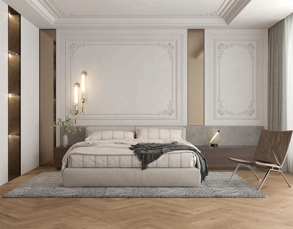 Herringbone Manor+ Дуб Сурин, 0,926 м²