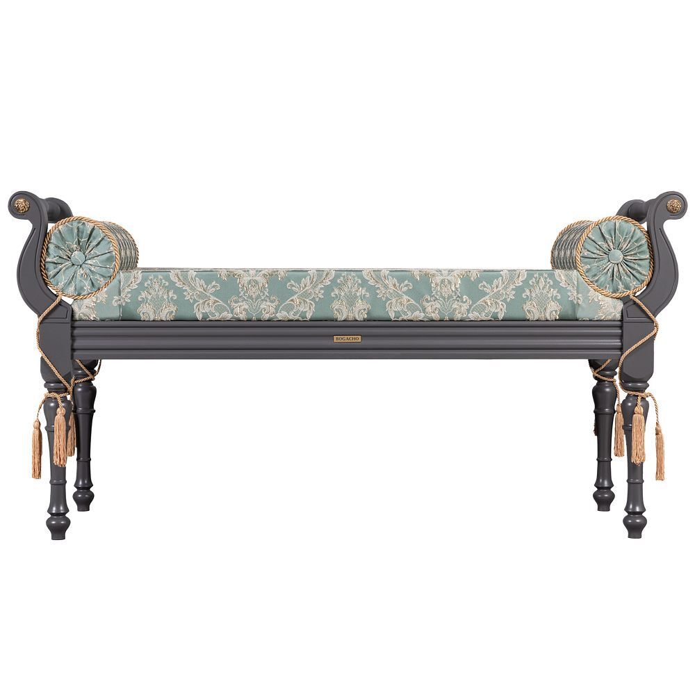 Банкетка Флоренция Серый Каледония Даймонд Минт