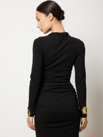 Платье вечернее праздничное длинное с драпировкой