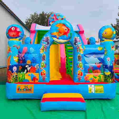 Коммерческий надувной батут-горка «Приключения рыбки 2» 7*4*5.5 м
