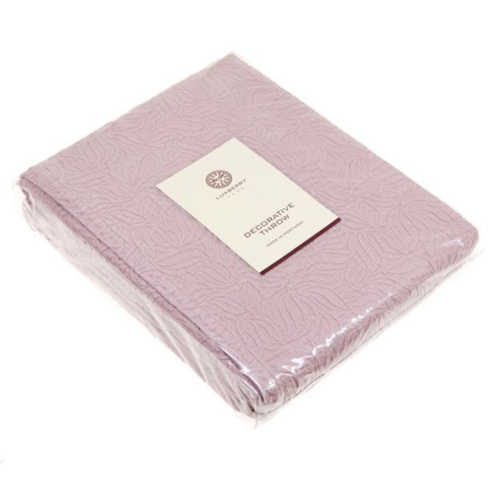 Покрывало 220х240 Luxberry Каменный цветок ягодный сорбет Португалия упаковка