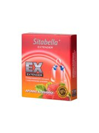 Стимулирующая насадка Sitabella Extender  Клубника