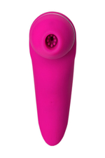 Вакуум-волновой бесконтактный стимулятор клитора с вибрацией (10 режимов + 16 режимов) (Цвет: ярко-розовый)