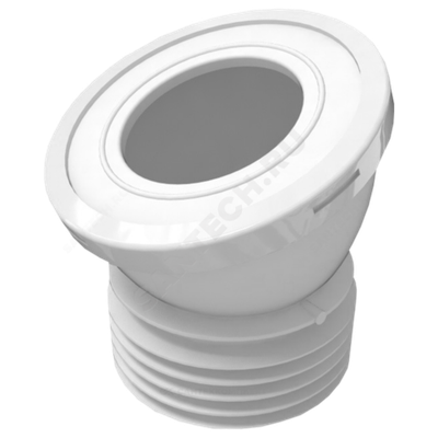 Труба фановая для унитаза 110мм 22,5гр для чугунных труб АНИ Пласт W2228