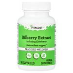 Vitacost, Bilberry Extract Including Elderberry, 90 Capsules