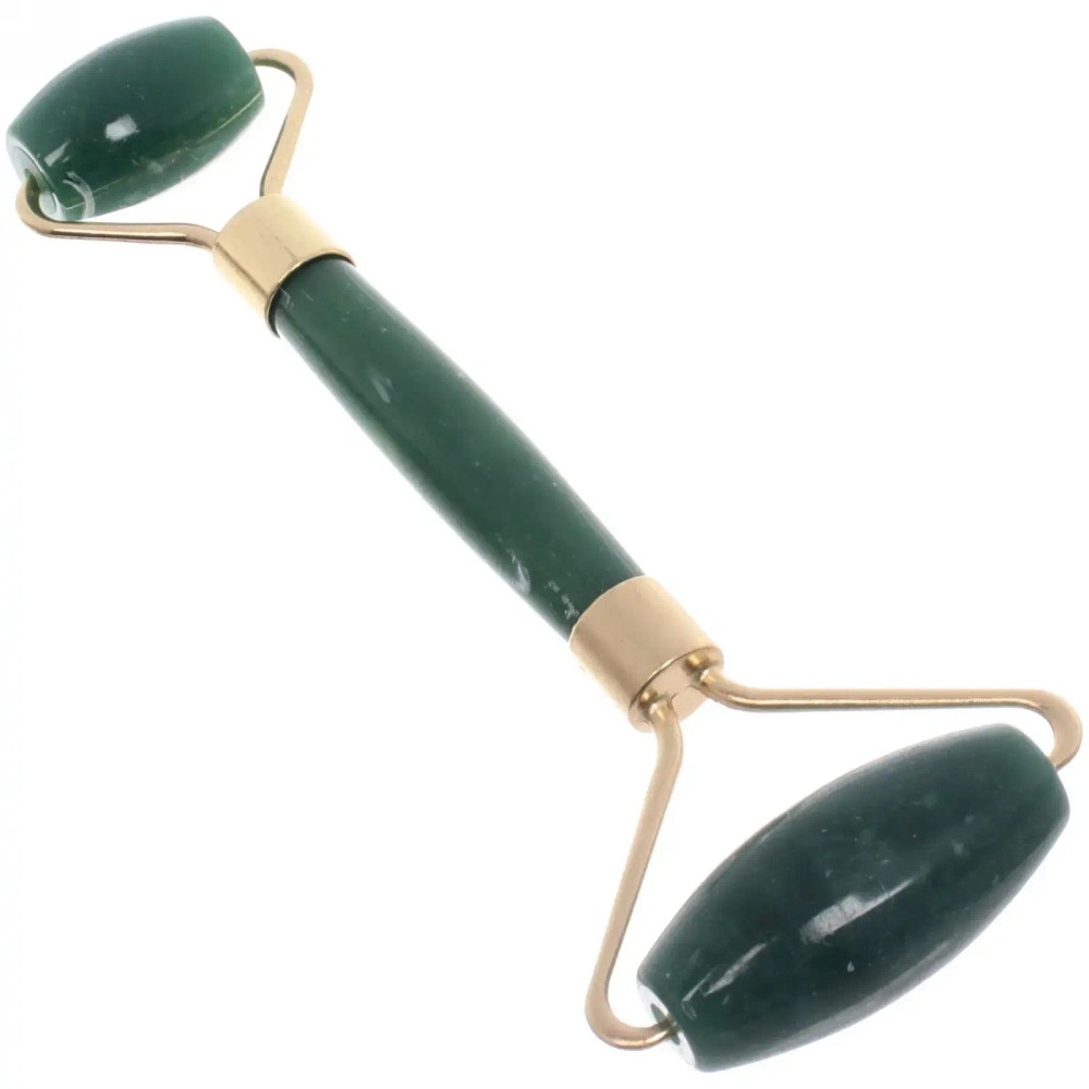 Массажер для лица и шеи декольте и скребок «Gua sha», цвет изумрудный опал