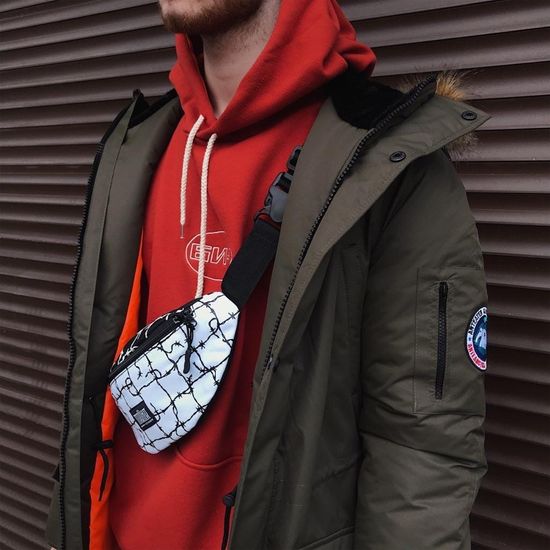 Сумка ТАЙНА поясная BLOCK-P БЧ/Колючка Инверсия