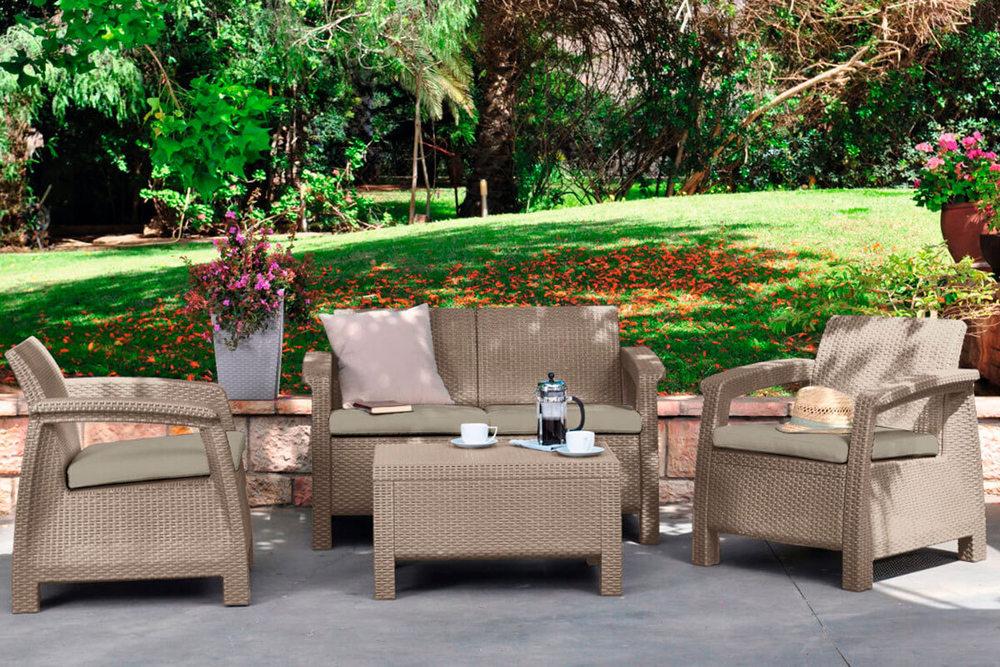 Комплект мебели Corfu Russia Set, капучино