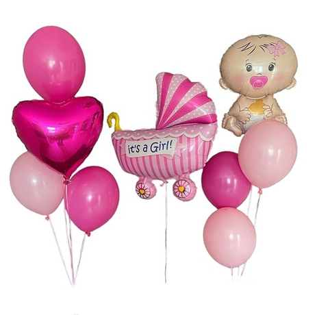 Воздушный сет на выписку девочки