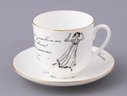 Чашка с блюдцем кофейная Ландыш 2 Сон Татьяны, арт 81.22808.00.1