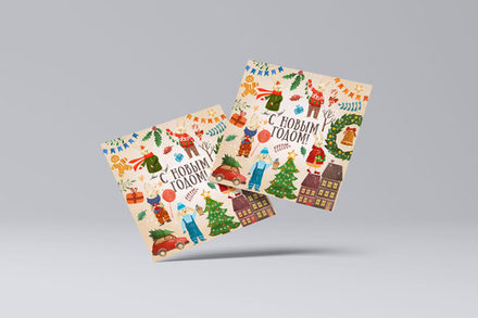 PSD-Набор иллюстраций "Зайки"