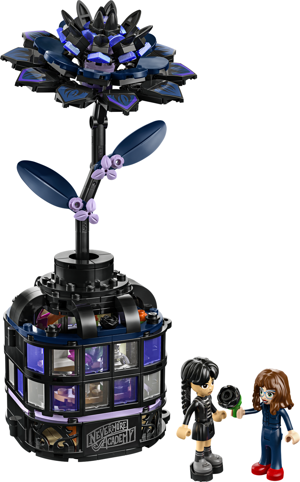 Конструктор Лего Уэнсдей Черный георгин 76784 | LEGO Wednesday Black Dahlia Flower | декоративный цветок 358 деталей 9+