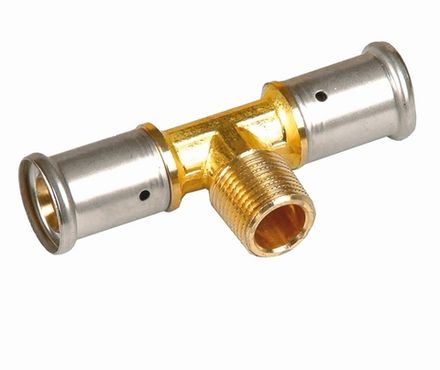 Тройник НР, HENCO(ХЕНКО) латунь пресс, 26x3/4"x26