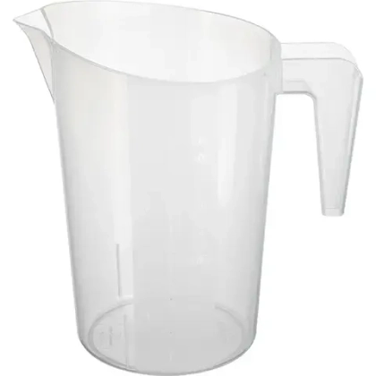 Стакан мерный пластик 2л ,H=23,L=22,B=15см белый 2040338