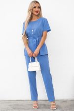 Костюм брючный (голубой) К11-81/6 Nikol