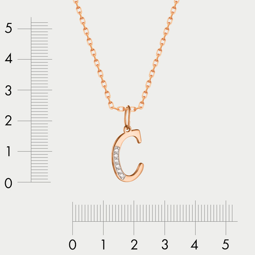 Золотая подвеска с буквой "С"
