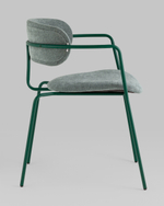 Стул Дженни букле зеленый каркас зеленый полуглянцевый муар