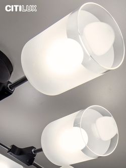 Citilux Эрик CL136145 Люстра потолочная Чёрная